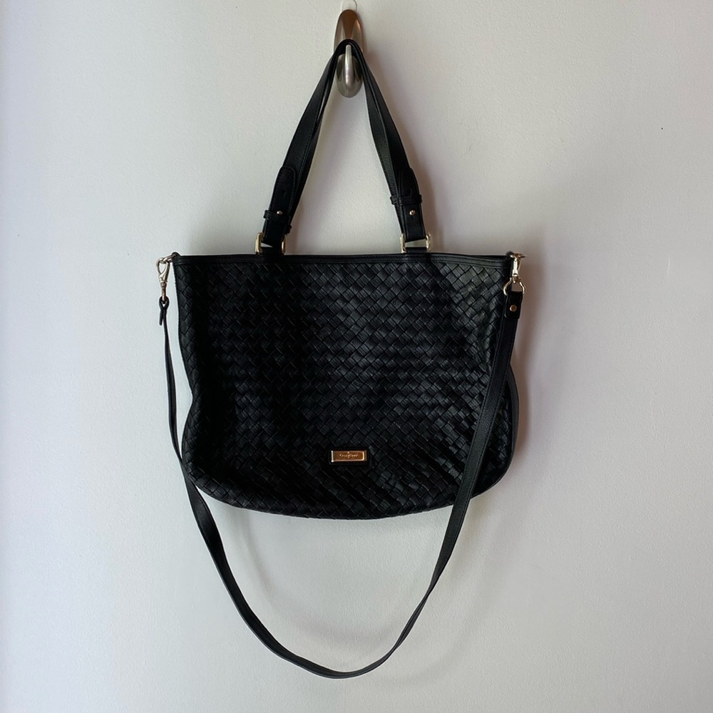 Cole Haan Leather Woven Bag